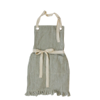 Ruffle Pin Stripe Apron