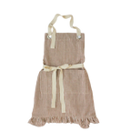 Ruffle Pin Stripe Apron
