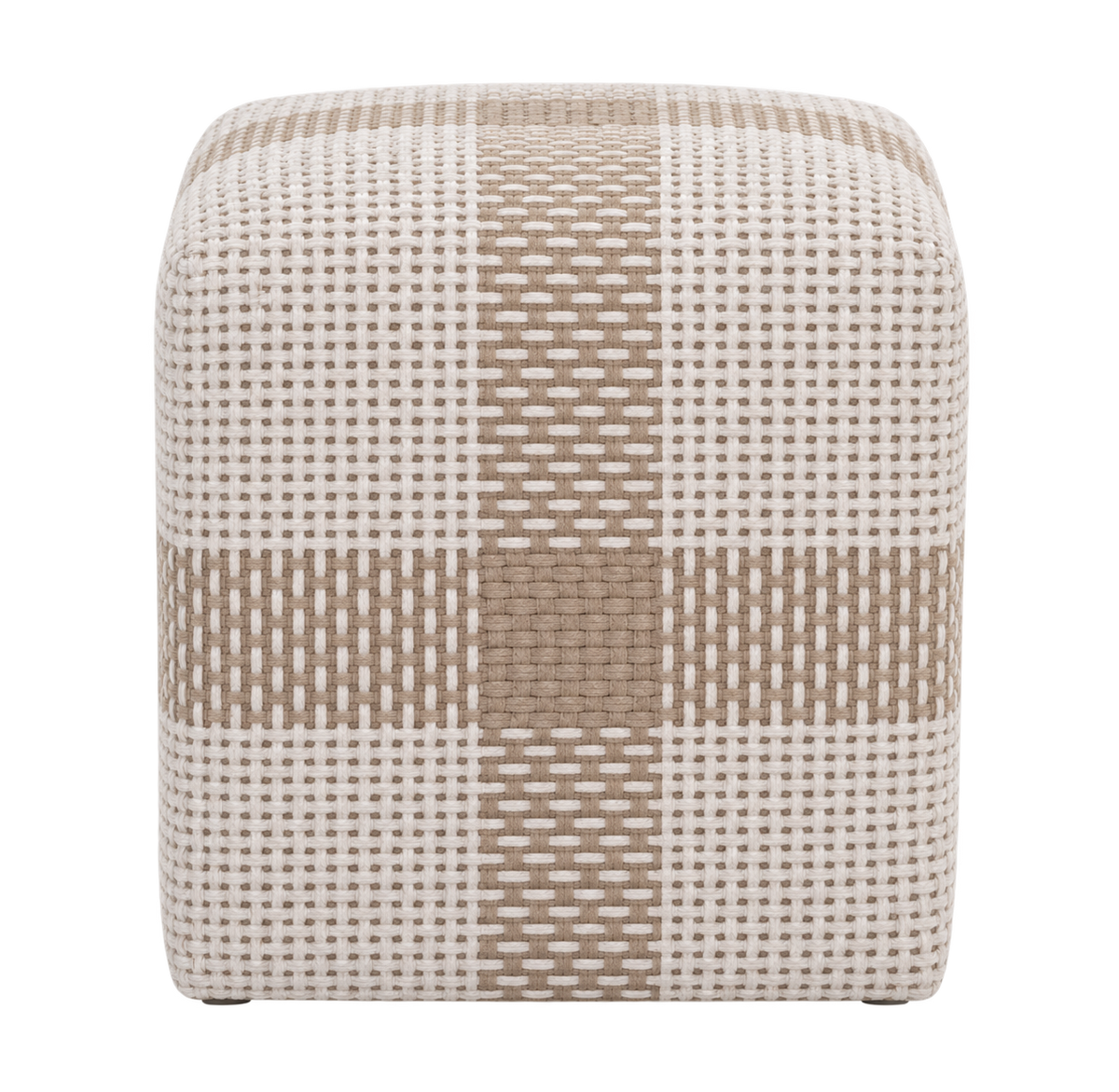 Cross Accent Ottoman