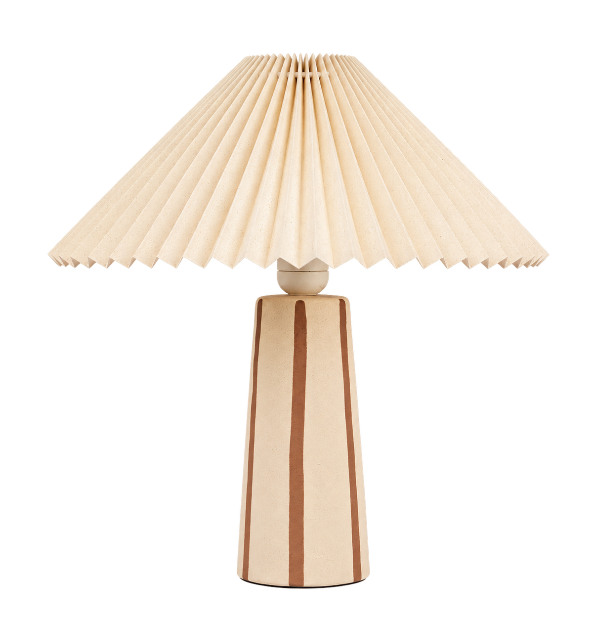 Brown Stripe Ceramic Table Lamp