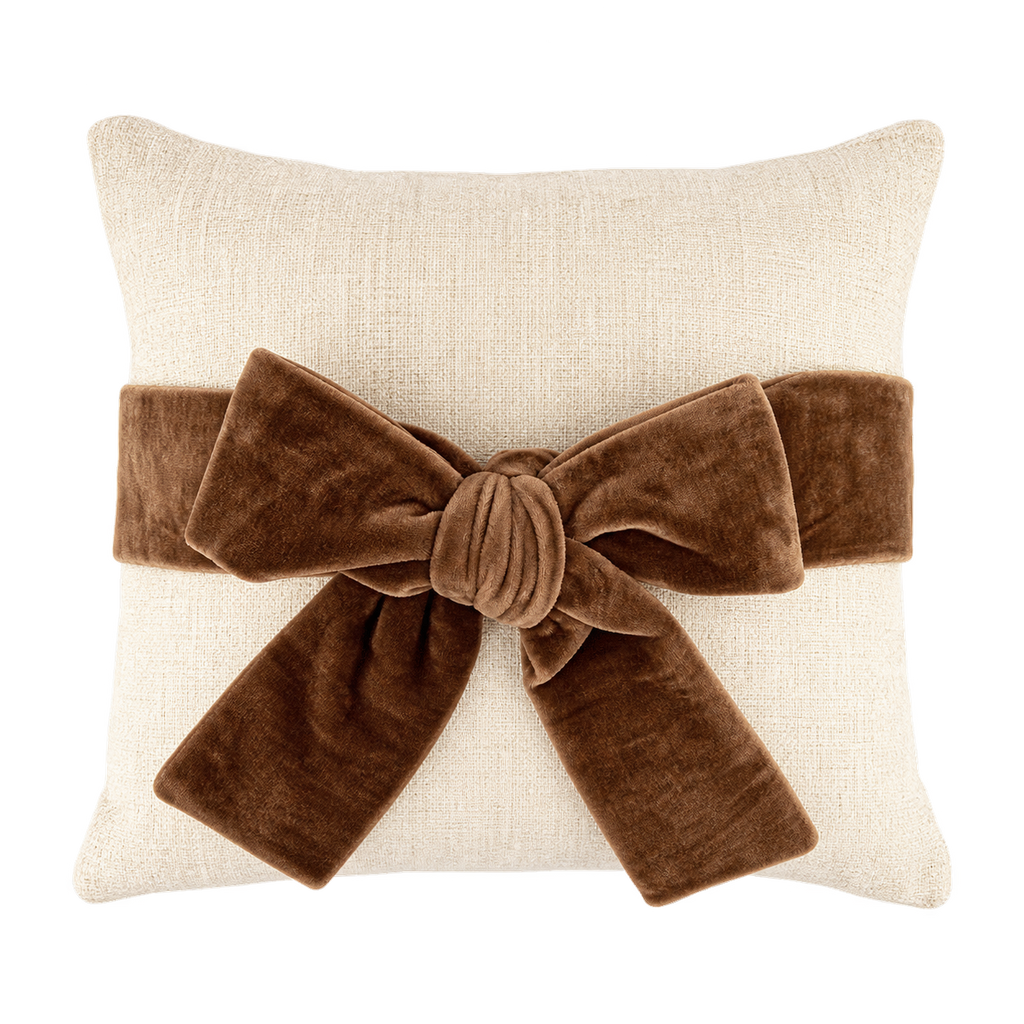Velvet Bow Pillow
