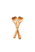 Heart-Shaped Wooden Serving Spoons