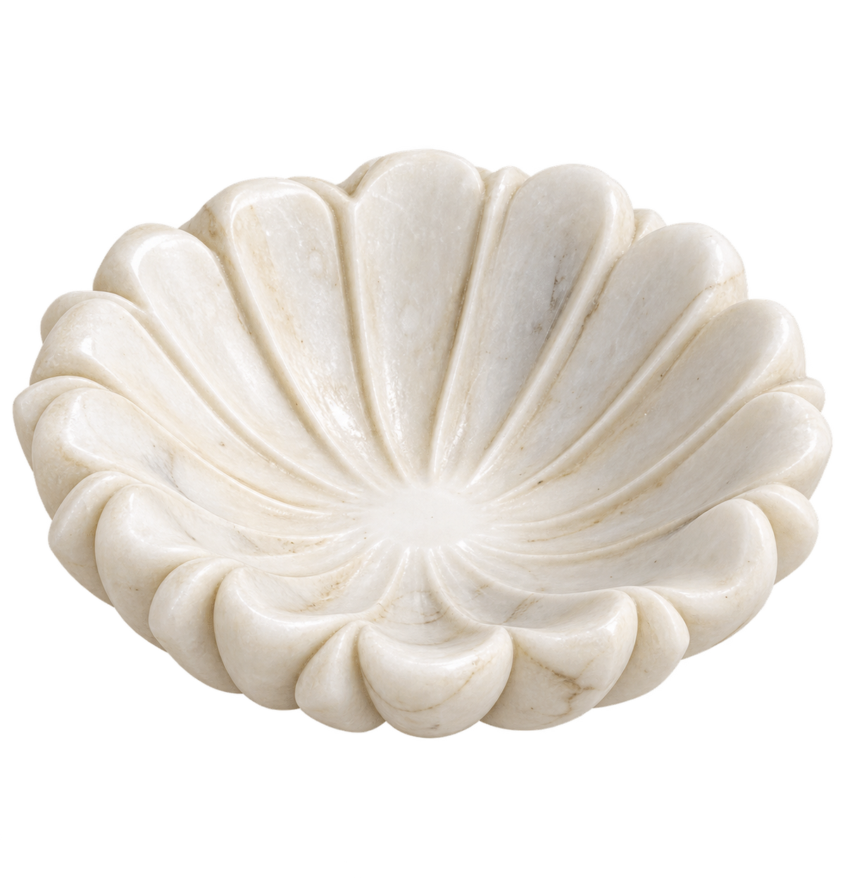 Marble Flower Bowl