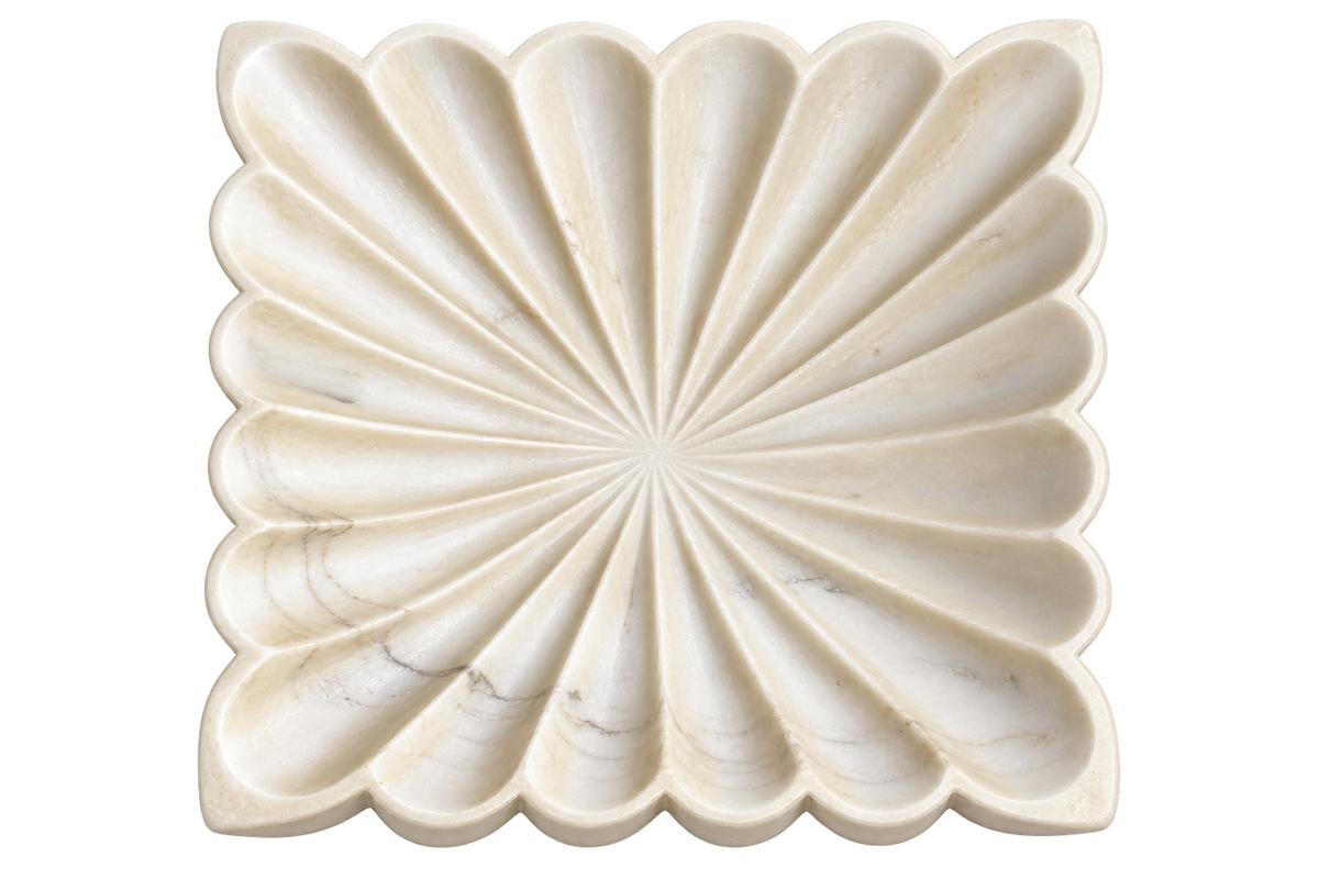 Marble Lotus Flower Bowl