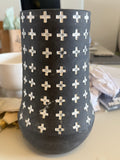 Black Cross Vase (L)