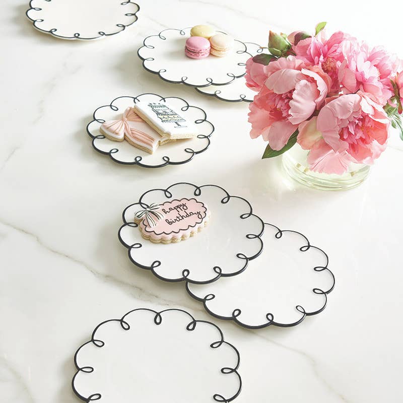 Scalloped App Plates (S/4)