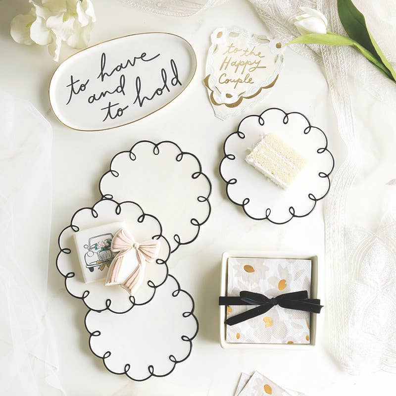 Scalloped App Plates (S/4)